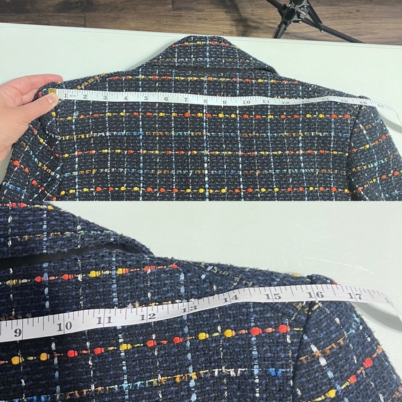 Veronica Beard Rumer Dickey Jacket Multicolor Tweed Blazer - Picture 12 of 16